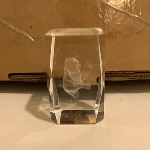 Winnie the Pooh “butterfly” glass photo image 3D
